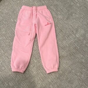 Pink palm puff Pink Sweatpants